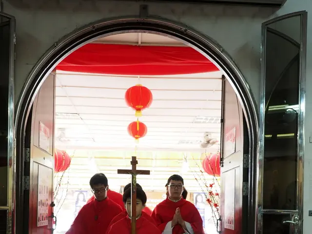 Stolen masterpiece artwork graces the halls of a magnificent Gothic church